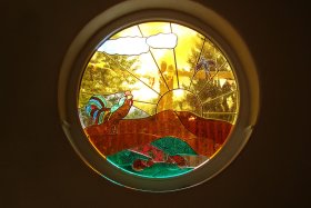 Bleiverglasung in Isolierglasscheibe Bleiverglasung in Isolierglasscheibe